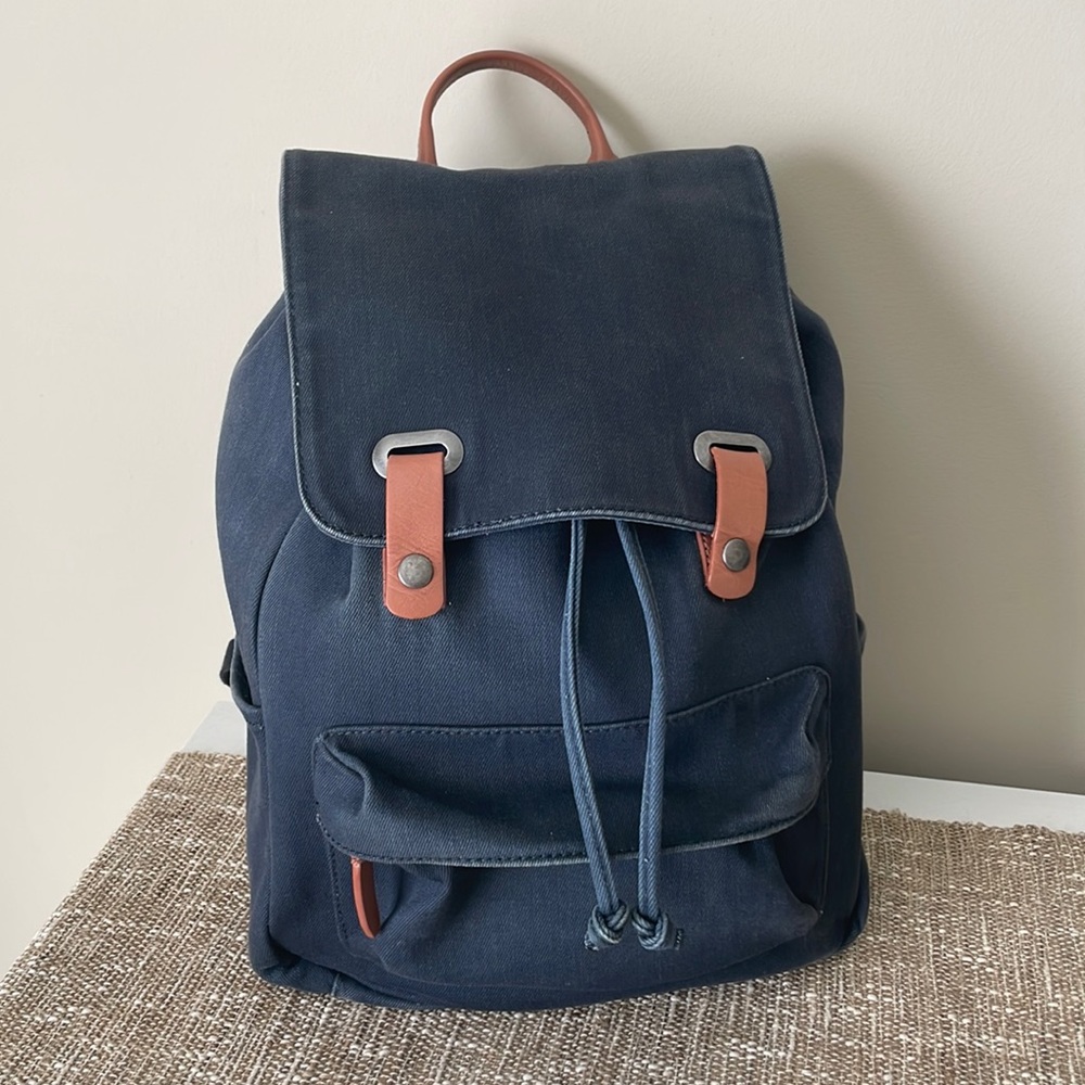 Everlane Dark Denim Backpack